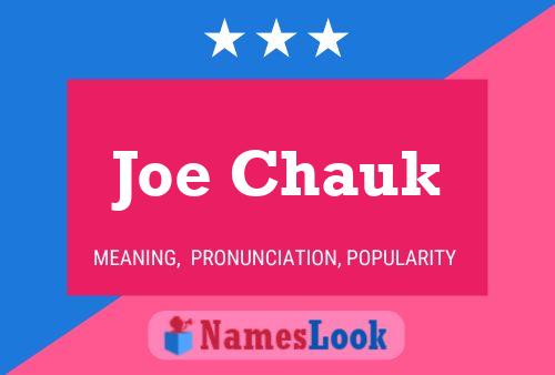 ملصق اسم Joe Chauk