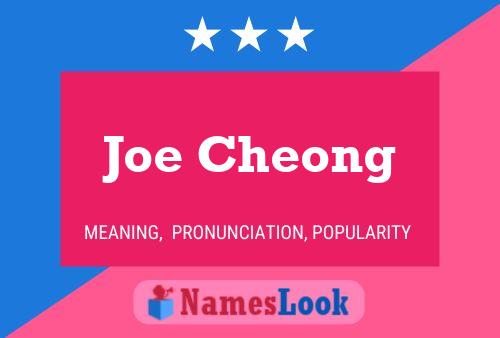 ملصق اسم Joe Cheong