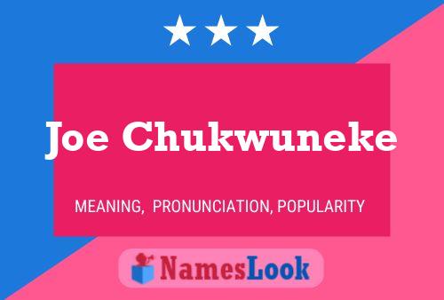 ملصق اسم Joe Chukwuneke