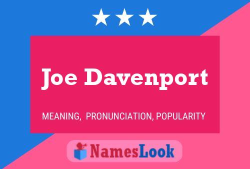 ملصق اسم Joe Davenport