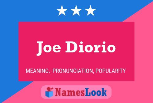 ملصق اسم Joe Diorio