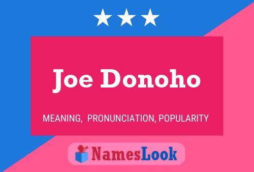 ملصق اسم Joe Donoho