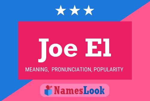 ملصق اسم Joe El