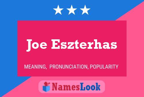 ملصق اسم Joe Eszterhas