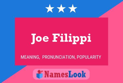 ملصق اسم Joe Filippi