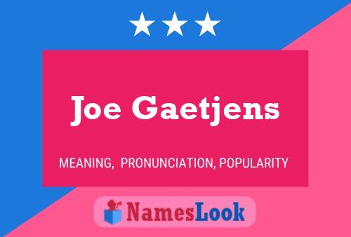 ملصق اسم Joe Gaetjens