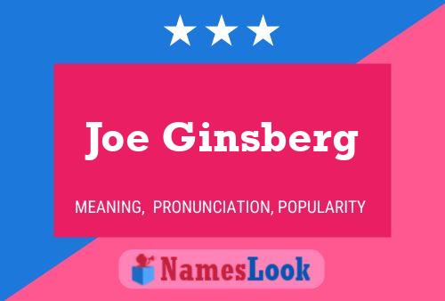 ملصق اسم Joe Ginsberg