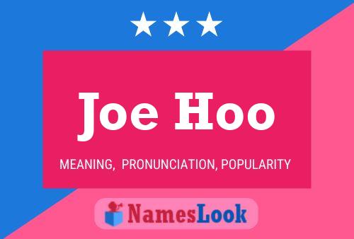 ملصق اسم Joe Hoo