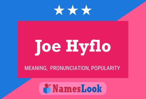 ملصق اسم Joe Hyflo