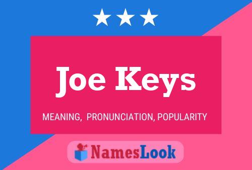 ملصق اسم Joe Keys