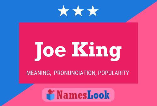 ملصق اسم Joe King