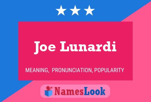 ملصق اسم Joe Lunardi