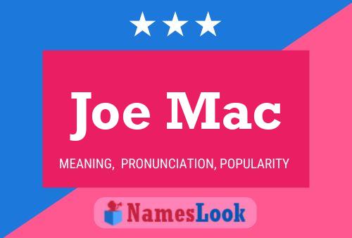 ملصق اسم Joe Mac