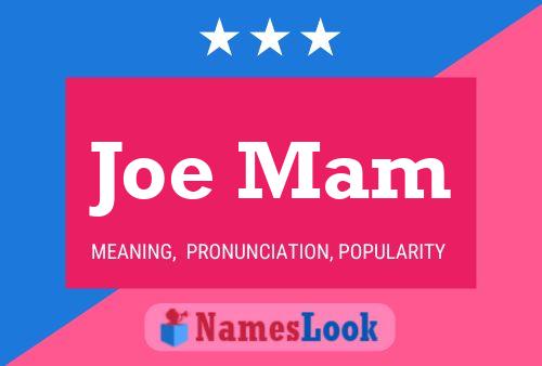 ملصق اسم Joe Mam