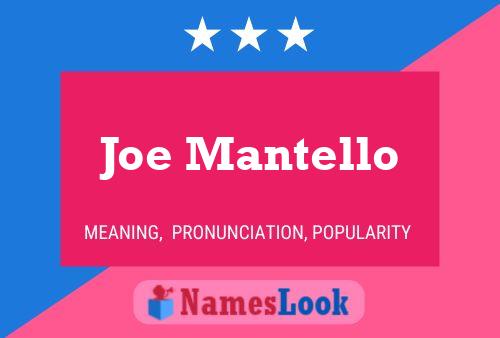 ملصق اسم Joe Mantello