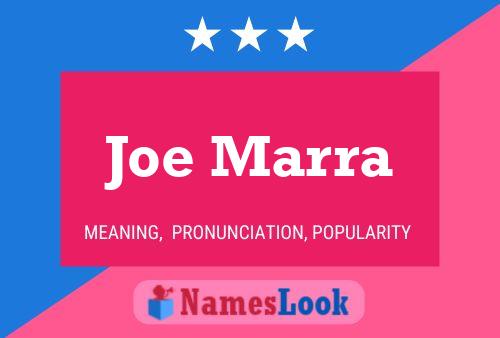 ملصق اسم Joe Marra