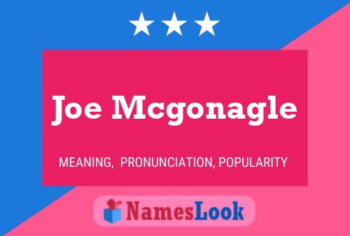 ملصق اسم Joe Mcgonagle