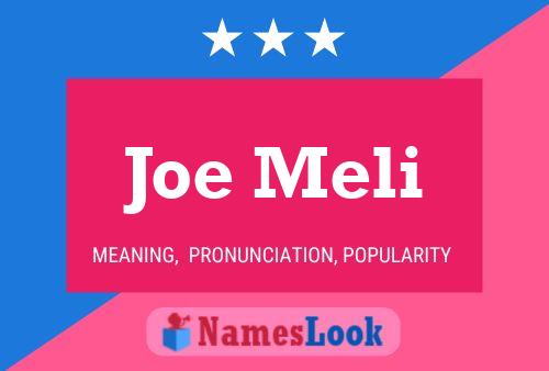 ملصق اسم Joe Meli