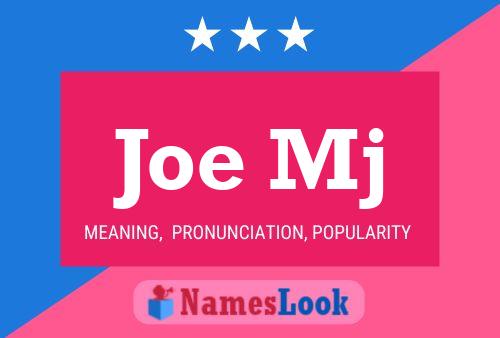 ملصق اسم Joe Mj