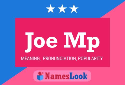 ملصق اسم Joe Mp