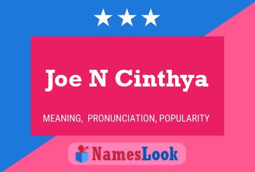 ملصق اسم Joe N Cinthya