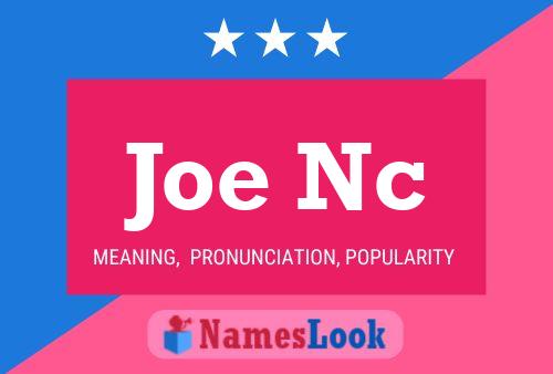 ملصق اسم Joe Nc