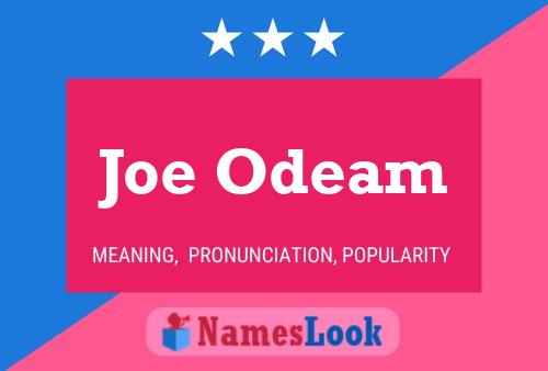 ملصق اسم Joe Odeam