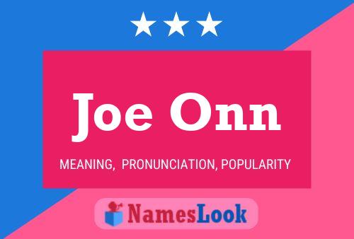 ملصق اسم Joe Onn