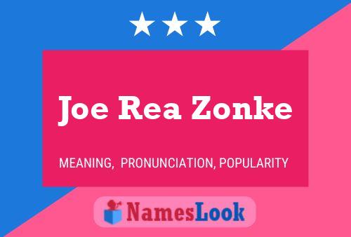 ملصق اسم Joe Rea Zonke