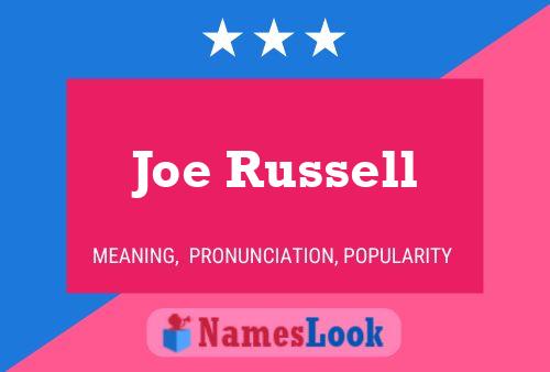 ملصق اسم Joe Russell