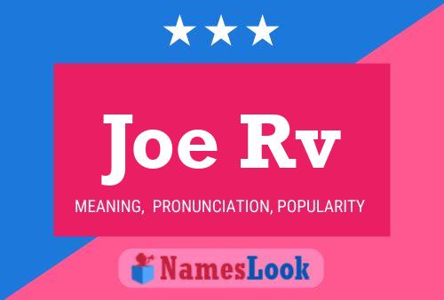 ملصق اسم Joe Rv