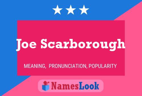 ملصق اسم Joe Scarborough