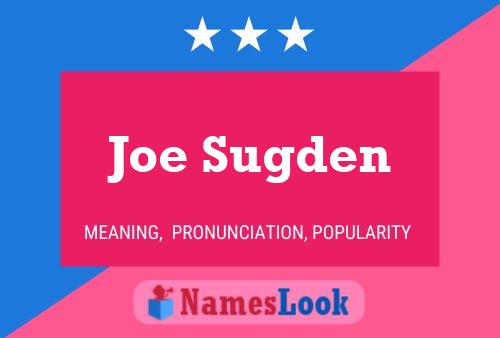 ملصق اسم Joe Sugden