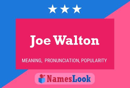 ملصق اسم Joe Walton