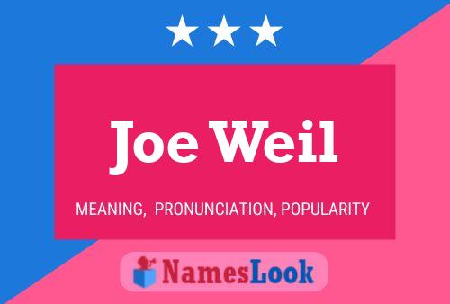 ملصق اسم Joe Weil