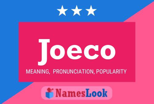 ملصق اسم Joeco