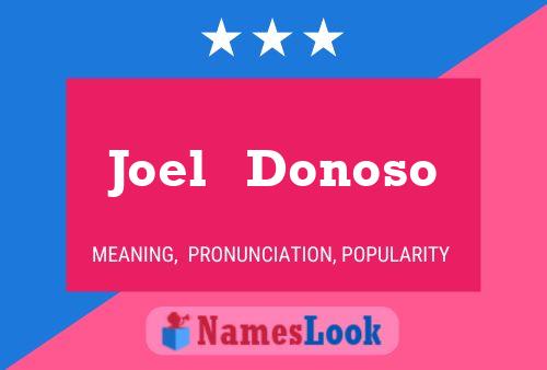 ملصق اسم Joel   Donoso