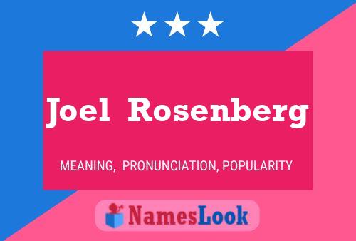 ملصق اسم Joel  Rosenberg