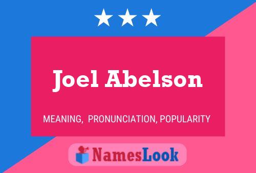 ملصق اسم Joel Abelson