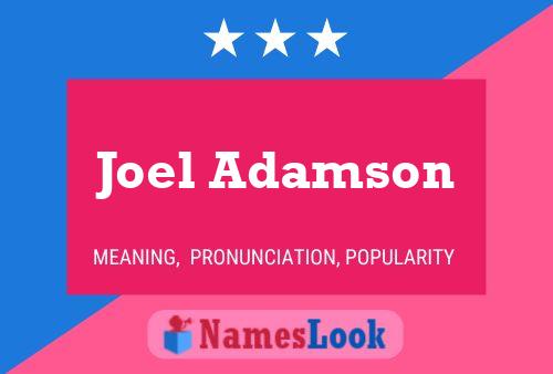 ملصق اسم Joel Adamson