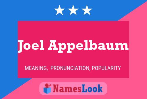 ملصق اسم Joel Appelbaum