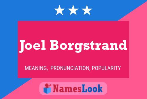 ملصق اسم Joel Borgstrand