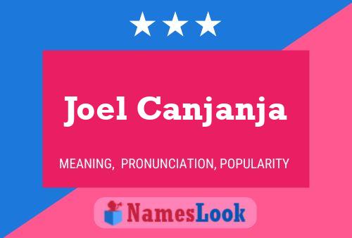 ملصق اسم Joel Canjanja