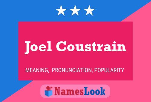 ملصق اسم Joel Coustrain