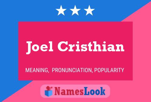 ملصق اسم Joel Cristhian