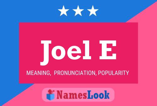 ملصق اسم Joel E