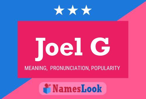 ملصق اسم Joel G