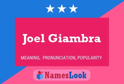 ملصق اسم Joel Giambra