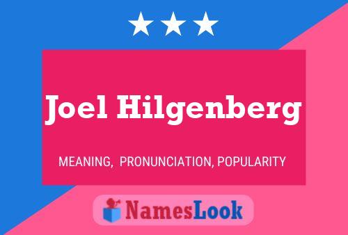 ملصق اسم Joel Hilgenberg