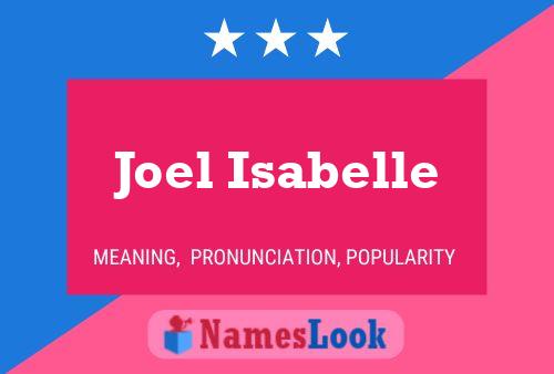 ملصق اسم Joel Isabelle